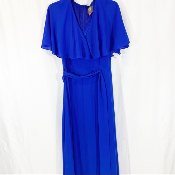 Vince Camuto V-Neck Faux Wrap Maxi Dress - Picture 8 of 12